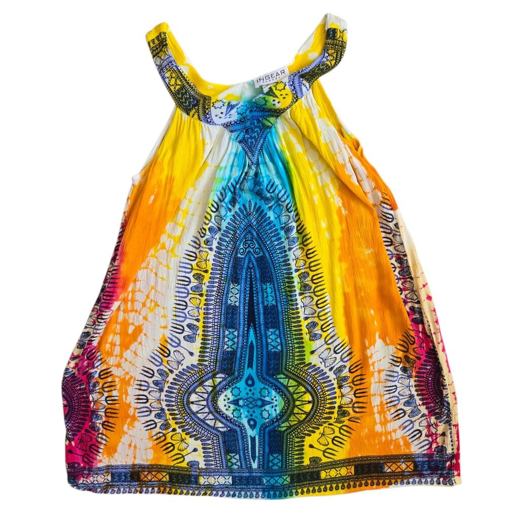 Gauzy Hippie Lightweight Hippie Dress Tie Dye Butterfly Rainbow Beach Women OS